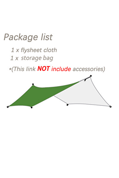 Choice 3 x 4 Green 3x4 Outdoor Tarp Tent Waterproof Sun Shelter for Tourism P...