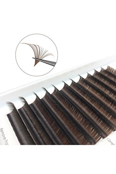Choice3 Mix 8-14mm 0.07mm D Dark Brown CoMango Easy Fanning Gradient Red Gree...