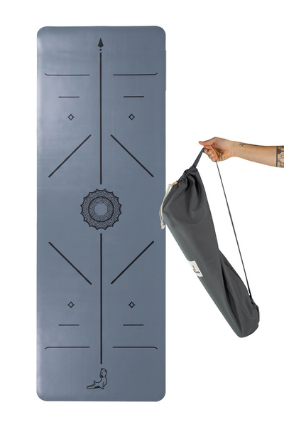 PETARYA Focus Serisi 4.1 mm Kaydırmaz Kauçuk Taban Yoga Matı Pilates Minderi ...