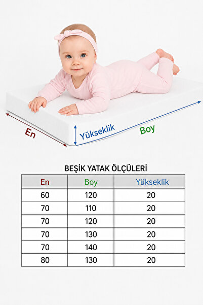 SUVAY %100 Pamuk Sıvı Geçirmez Kapitone Bebek Alezi - Park Beşik, Kreş ve Anaokulu Yatak Koruyucu