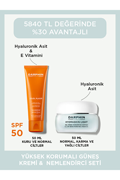 Darphin YÜKSEK KORUMALI GÜNEŞ KREMI SPF 50 & NEMLENDİRCİ SETI