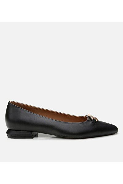 Hotiç Schwarze Ballerinas aus Leder für Damen