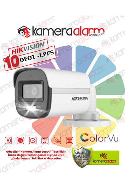 kamera alarm sepeti HIKVISION DS-2CE10DF0T-LPFS 2MP GECE GÜNDÜZ RENKLİ AHD BU...