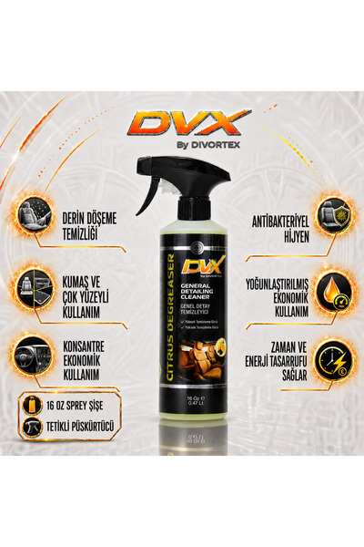 Divortex DVX by Genel Amaçlı Temizleyici - Citrus Degreaser 473 ml