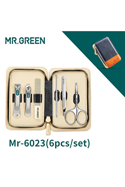 Mr Green طقم مانيكير MR.GREEN MR-6023 بألوان متباينة، أدوات قص وتقليم الأظافر...