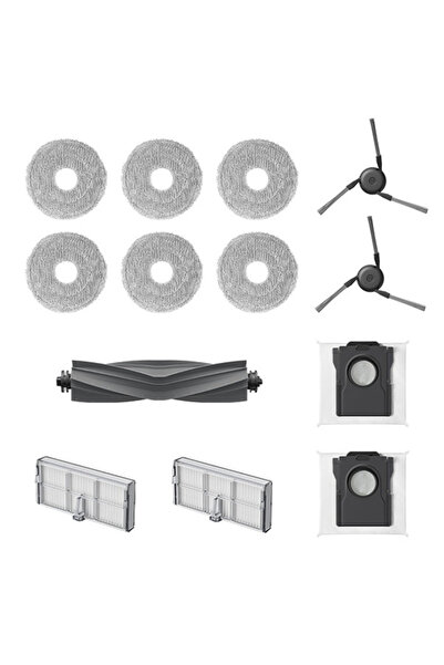 Dreame Robot Süpürge Aksesuar Seti 1 x Ana Fırça + 2 x Yan Fırça + 2 x Toz To...