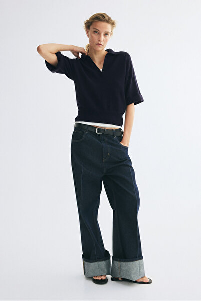 H&M İnce Triko Polo Üst