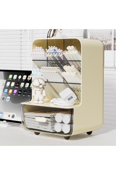 Choice WH-03 Angle Insertion Desk Pen Holder, Desktop Storage Box for Office ...