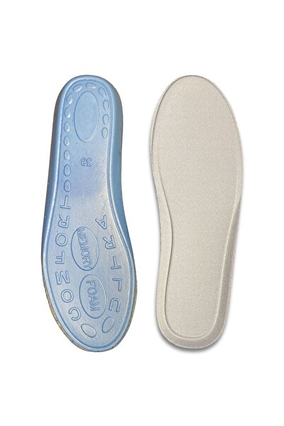 Foottab Visco Konfor Ortopedik Ayakkabı Tabanlık, Memory Foam Yumuşak Spor Ayakkabı Tabanı Insole, Gri