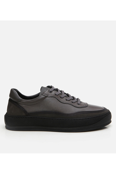Hotiç Pantofi casual piele gri pentru bărbați