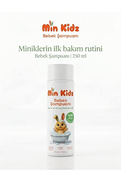 Dermatolojik Olarak Test Edilmiş Vücut ve Saç Bebek Şampuanı 250 ML