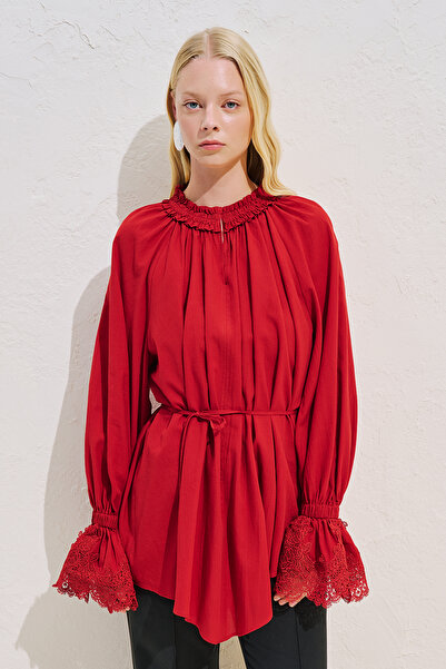 Manuka Lace Sleeves Edition Bluz Red