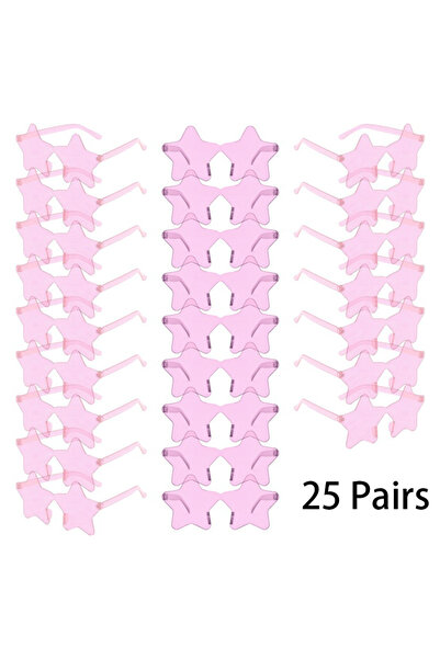 Choice as pciture shows 25 Pairs pink 25 Pairs Rimless Star Shaped Sunglasses...