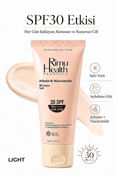 Rimu Health Products SPF 30 BB Krem Yüksek Güneş Koruması, Ton Eşitleme ve Ci...