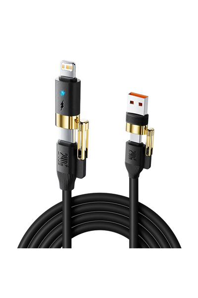 Choice Black 240W 4-in-1 Fast Charging Data Cable Type-C To Type-C Zinc Alloy...