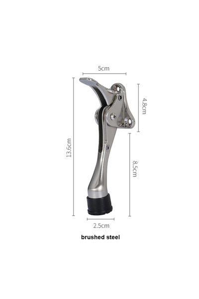 Choice1 silver TFAAI Door Stopper Heavy Duty Mute Zinc Alloy Door Stops with ...