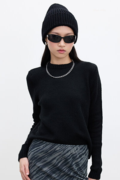 Manuka CYCLING NECK FIT Knitwear SWEATER BLACK