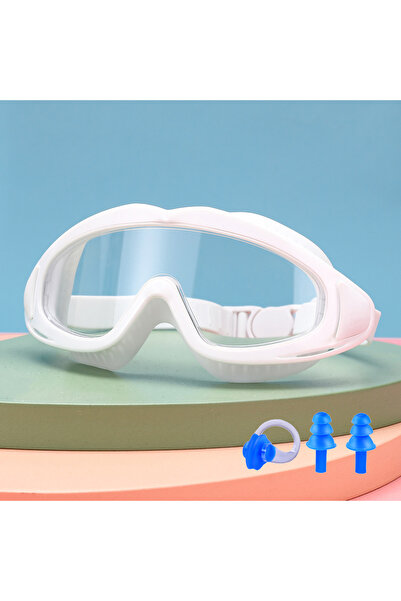 Choice WHITE Children's Swimming Goggles; Anti-Fog and Anti-Ultraviolet; Wide...