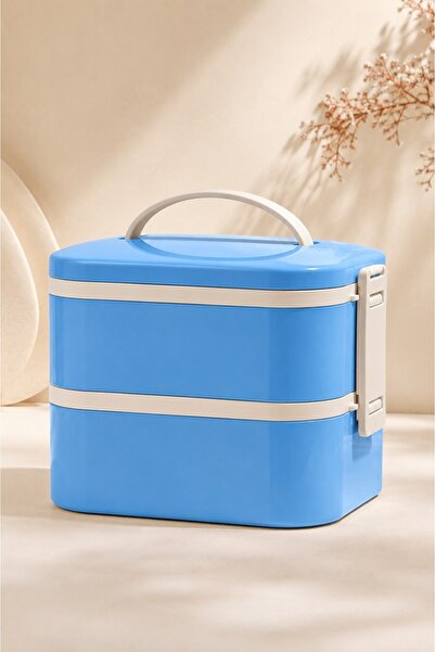 GUGGA Tier - 2 Katlı Çelik Hazneli Sızdırmaz Kapaklı Lunchbox 1000 ml