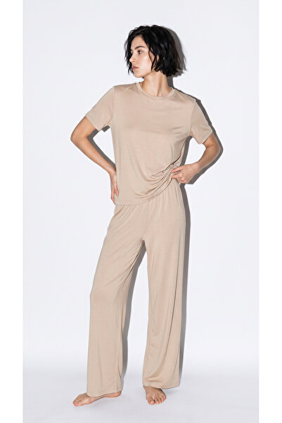 Coral Wears HELİA TEN RENGİ MODAL PİJAMA TAKIMI