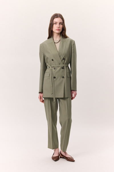 Manuka Tencel Pleated Pants Çağla