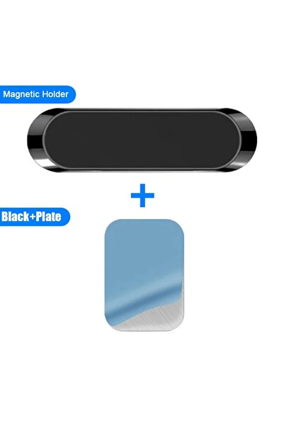 Choice Black Magnetic Car Phone Holder Dashboard Mini Strip Shape Stand For i...