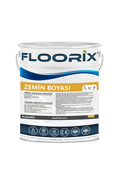 FlooriX ZEMİN BOYASI 5 KG Açık Gri