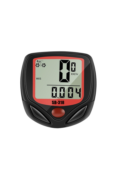 Choice black red DOMEN Bicycle Speedometer Bike Computer BN518 Multifunction ...
