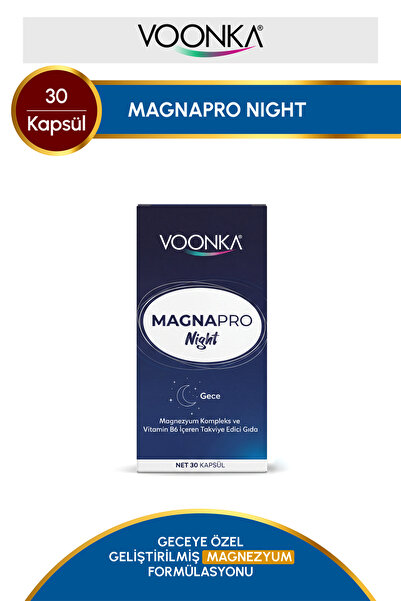 Voonka MagnaPro Night 30 Kapsül Magnezyum