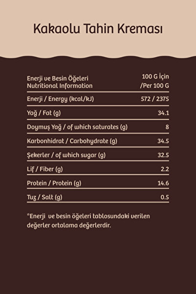 AROHA Kakaolu Tahin Kreması 220 gr