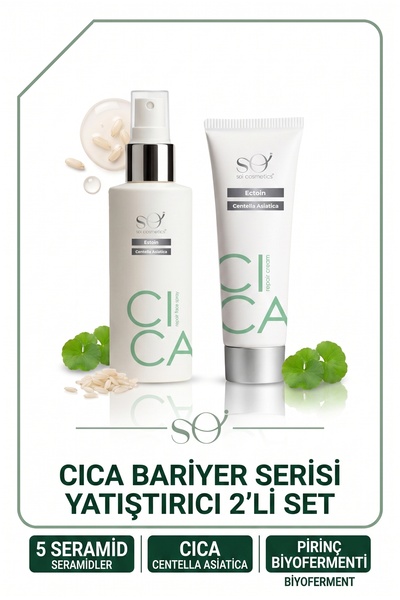 SOI Cosmetics Soi Cica Yatıştırıcı Set - Pirinç Biyofermentli Cica Yüz Spreyi...