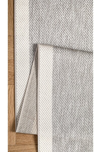Valery Home Loom Yeni Nesil Çerçeveli Sisal Yumuşak Dokuma Mutfak Koridor Kilim Kaymaz Pamuk Taban Bordürlü Halı