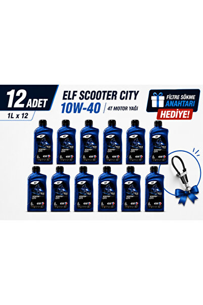 ELF SCOOTER 4 CITY 10W40 Motosiklet Motor Yağı Scooter'lar için Özel Formül 1...