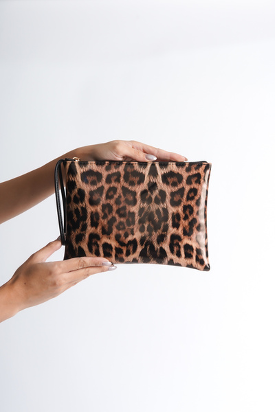 Capone Outfitters Mini geantă Paris Leopard din piele lacuită
