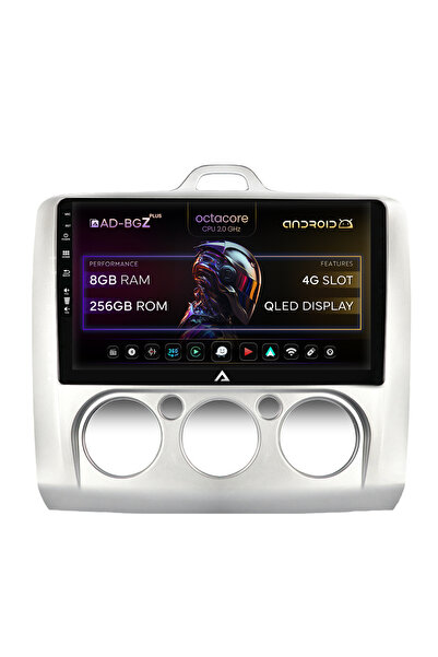 AutoDrop Navigatie Android Ford Focus MK2 (2004-2011), Clima manuala, 9 inch,...