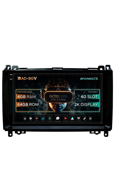 AutoDrop Navigație Android Mercedes Benz Sprinter, Viano, Vito, Clasa A/B, Cr...