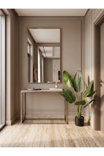 Beitna Helw Artificial Banana Tree 120 cm, 8 Leaves, Realistic Touch, UV & Heat Resistant, Decorative Black Plastic Pot