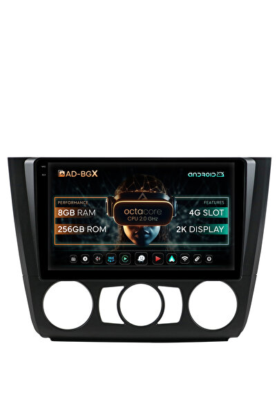 AutoDrop Navigatie Android BMW Seria 1 E87 (2007-2011), Clima Manuala, 9.5 in...