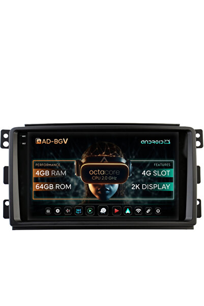 AutoDrop Navigație Android Smart For Two (2007-2010), 9,5 inch, 4GB RAM
