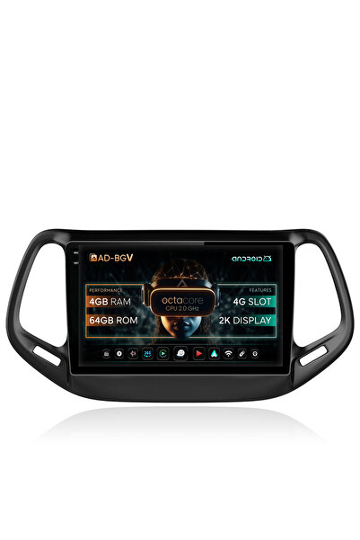 AutoDrop Navigație Android Jeep Compass (2016+), 10.36 inch, 4GB RAM