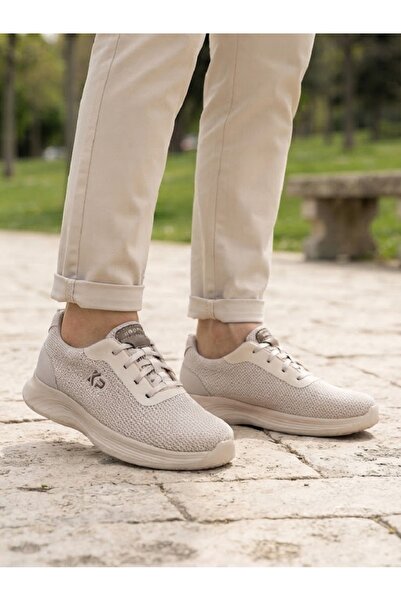 KİNG PAOLO 1249 Men's Beige Orthopedic Comfortable Lightweight Memory Walking...