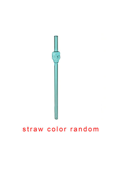 Choice 1Pcs straws 1/5/7Pcs 1set Skull Glass Straw Reusable Glass Straws Shat...