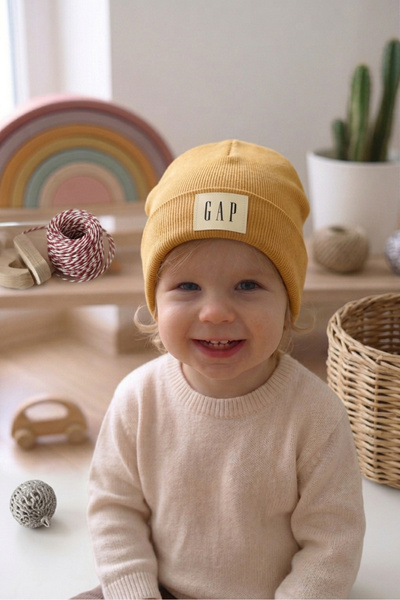 Doğan Collection Ribbed Mustard-Green 2-Piece Beret