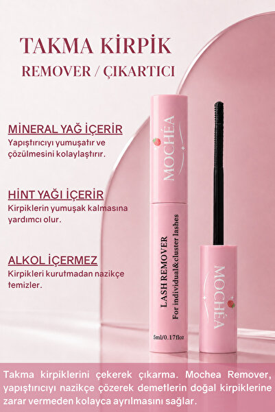 Chardak Mochea Takma Kirpik Remover, Çıkartıcı