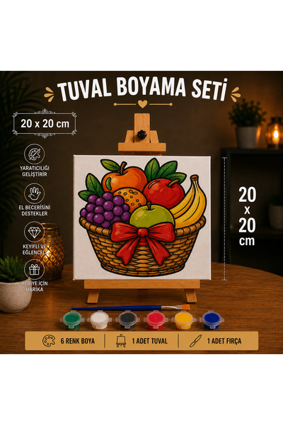 Genel Markalar Çocuk & Yetişkin Tuval Boyama Seti - Çocuk Gelişim, Tuval Seti...