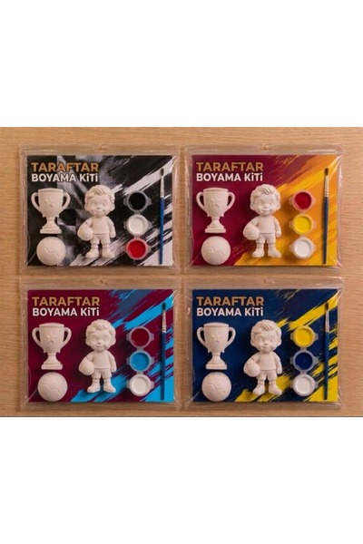 Aurocode Futbol Temalı Taraftar Boyama Kiti - 4'lü Set