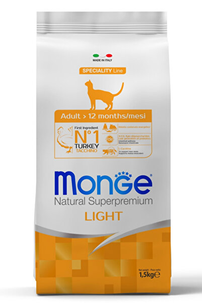 Monge Adult Light Hindili Yetişkin Diyet Kedi Maması 1,5 Kg
