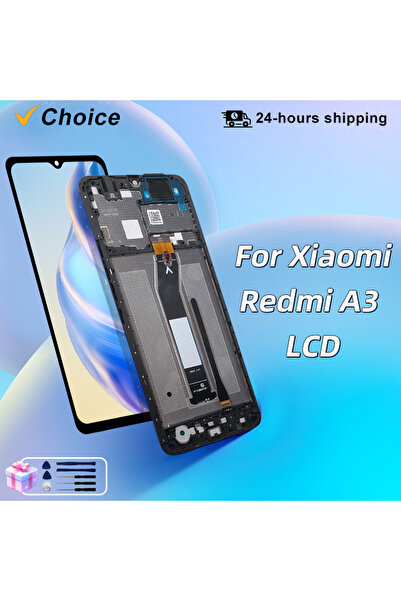 Choice Black With Frame NEW IPS For Xiaomi Redmi A3 Display LCD 23129RN51X To...