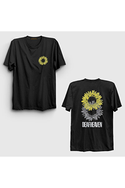 Presmono Unisex Black Sunflower Deafheaven Back Printed T-Shirt 579747Tt