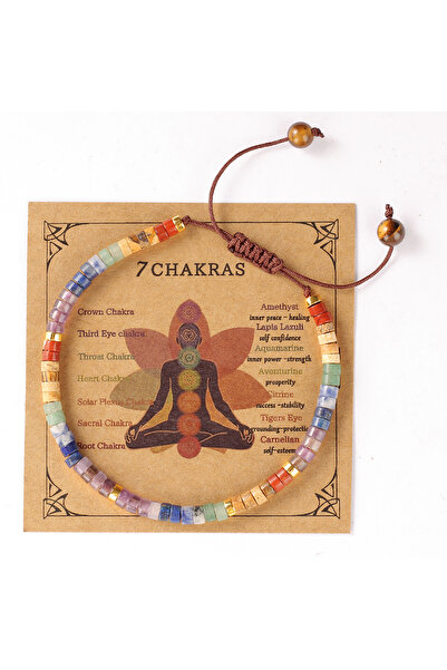 Choice L1837-huangdi Bead Chakra Bracelet 7 Chakras Crystals Bracelet for Wom...